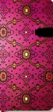 French Ornate Fuchsia Slim Linked