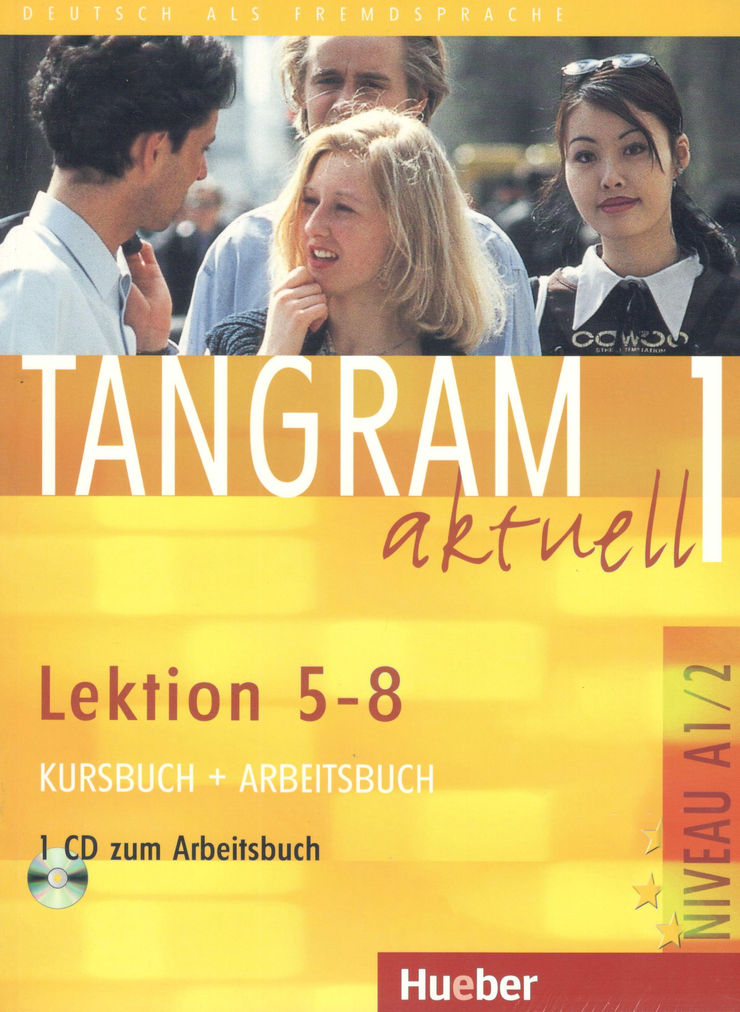 Tangram aktuel 1 - Niveau A1/2 - Lektion 5-8 - Kursbuch+Arbeitsbuch+Glossar+CD