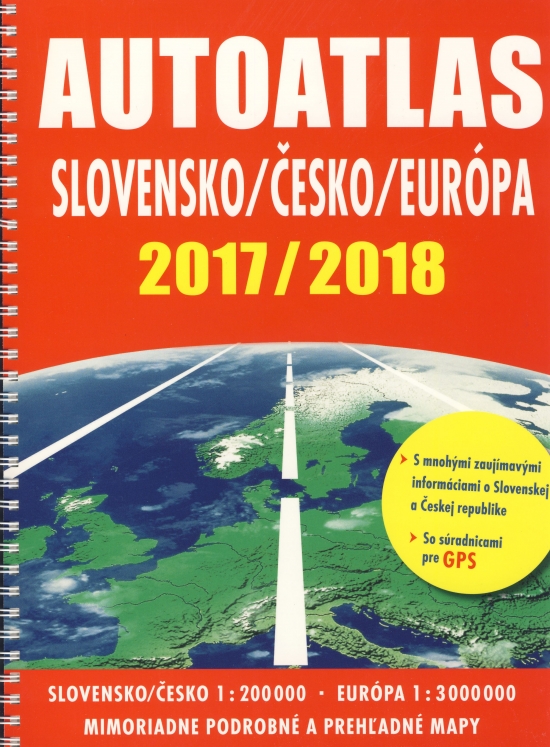 Autoatlas Slovensko/Česko/Európa 2017 /2018