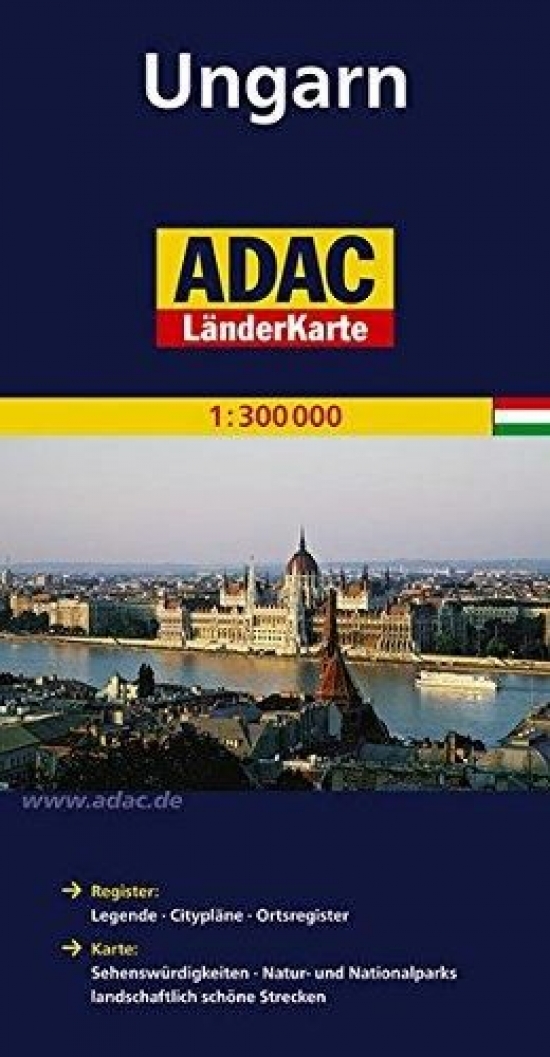 Maďarsko/mapa 1:300T ADAC