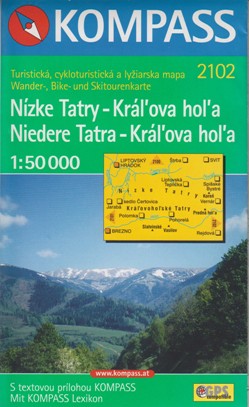 Nízke Tatry, Kráľová hoľa - WK 2102 - 1:50 000