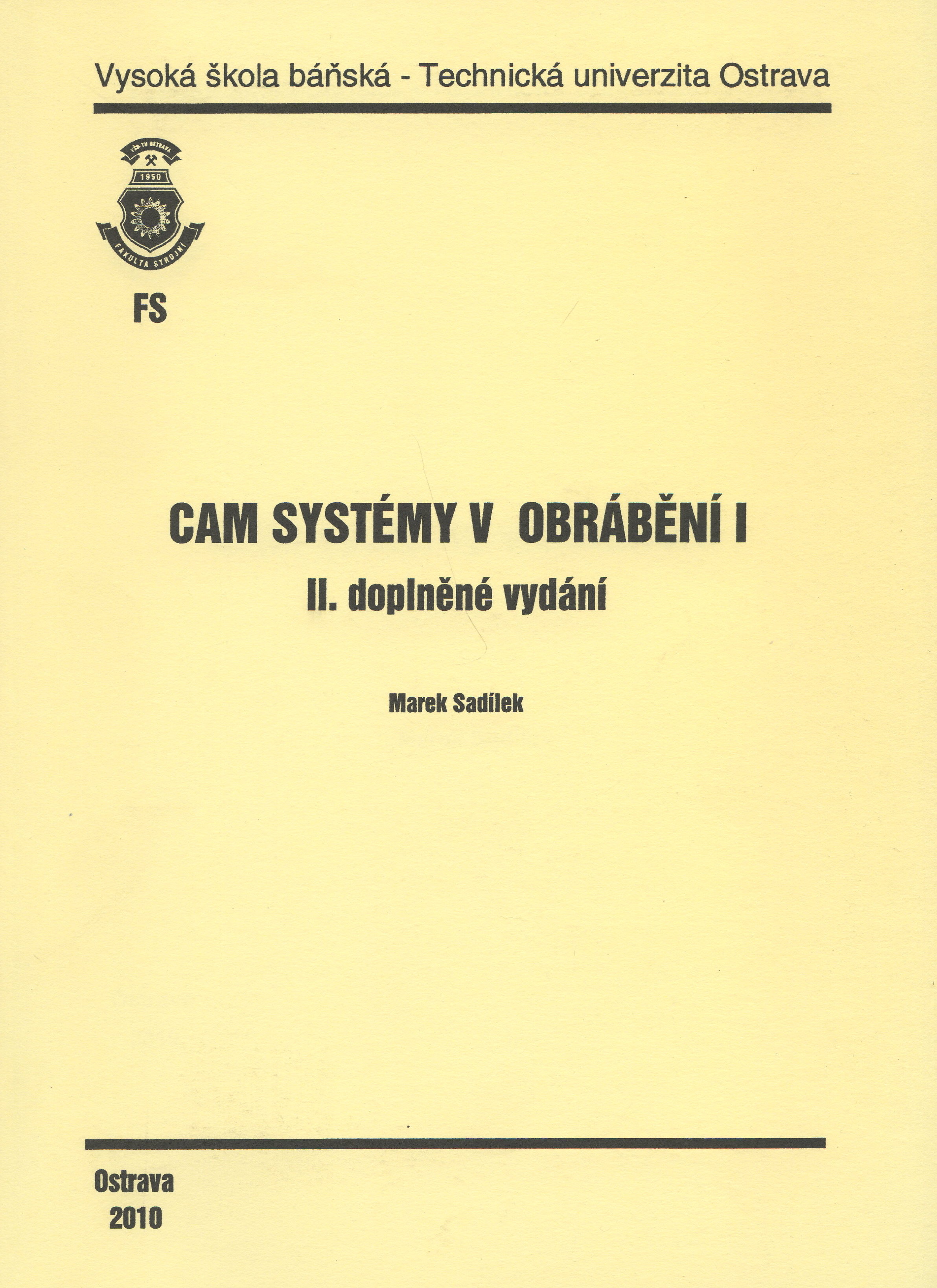 CAM Systémy v obrábění I.