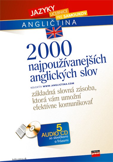 2000 najpoužívanejších anglických slov + 5 AUDIO CD