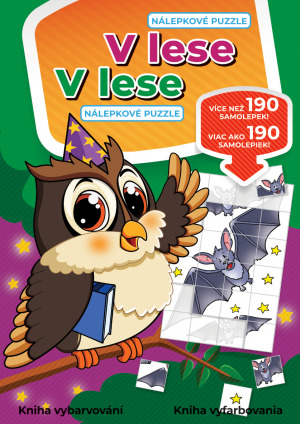 V lese Nálepkové puzzle