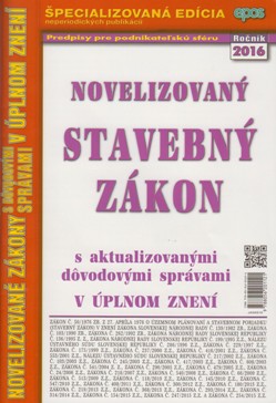 Novelizovaný Stavebný zákon - 2016