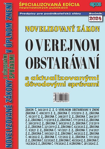 Novelizovaný zákon o verejnom obstarávaní