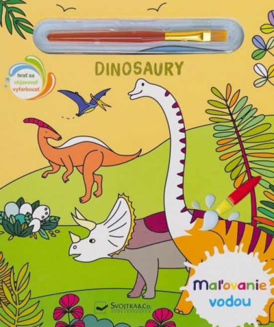Maľovanie vodou Dinosaury
