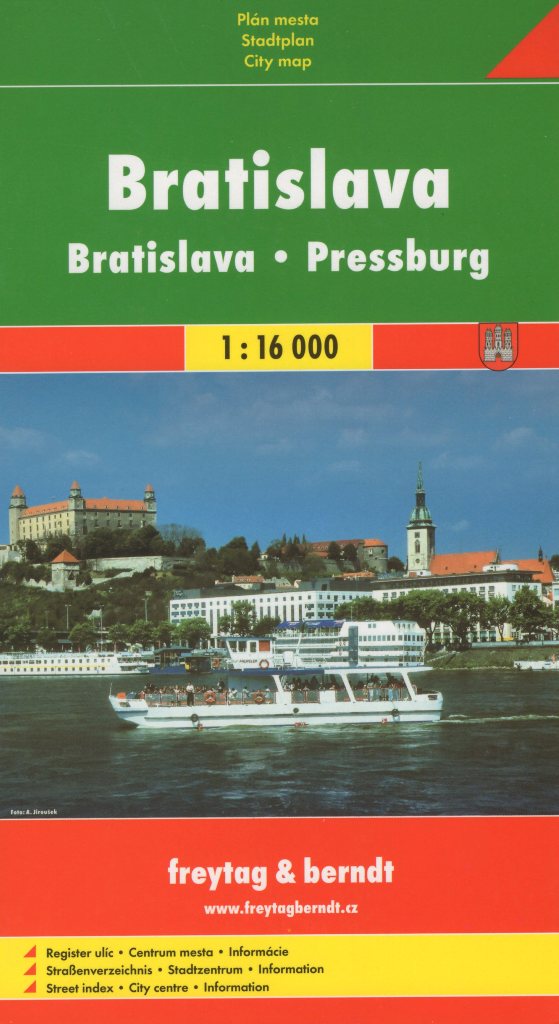 Bratislava plán mesta 1:16 000