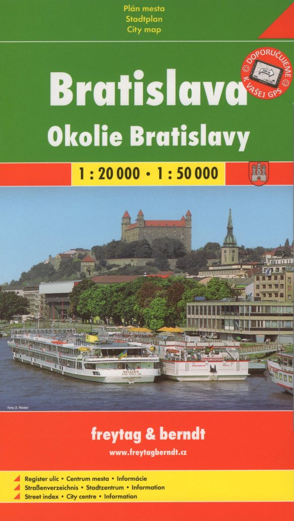 Bratislava plán mesta / Okolie Bratislavy - 1:20 000/1:50 000