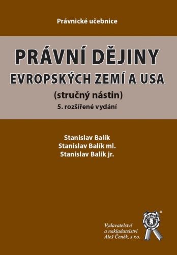 Právní dějiny evropských zemí a USA (5. rozšířené vydání)