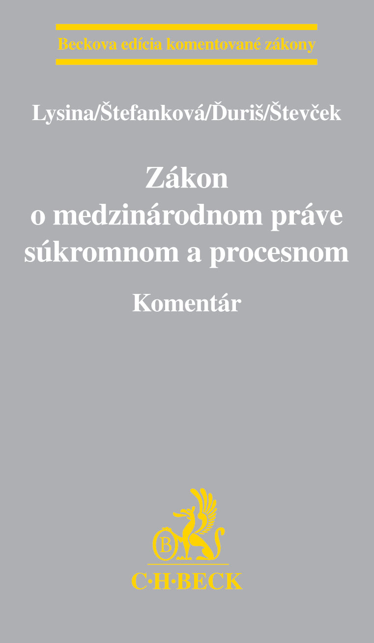 Zákon o medzinárodnom práve súkromnom a procesnom. Komentár