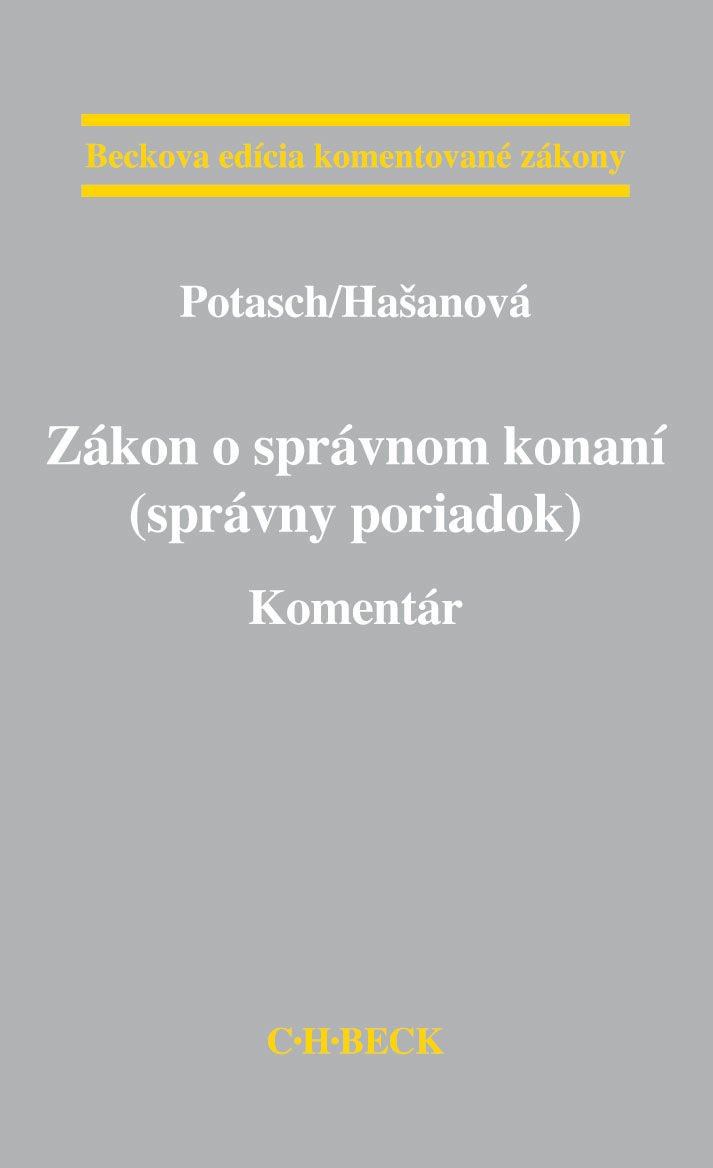 Zákon o správnom konaní (správny poriadok). Komentár