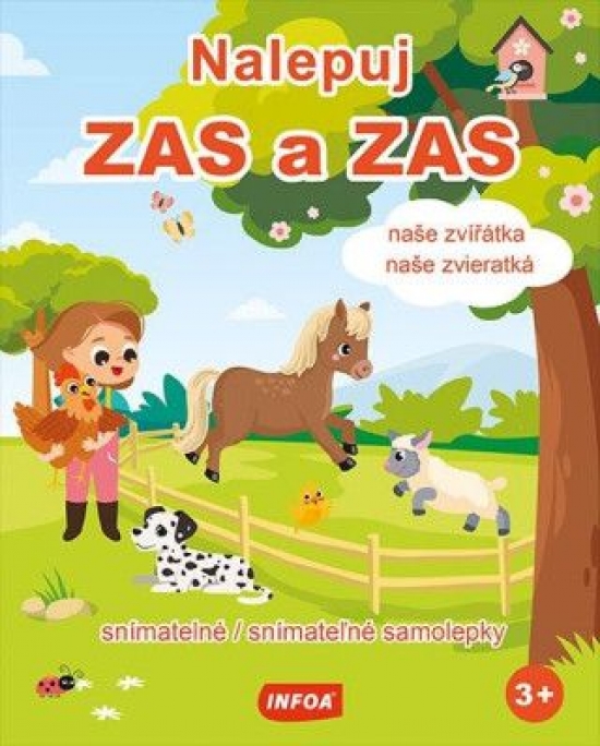 Nalepuj zas a zas - Naše zvieratká- snímatelné samolepky