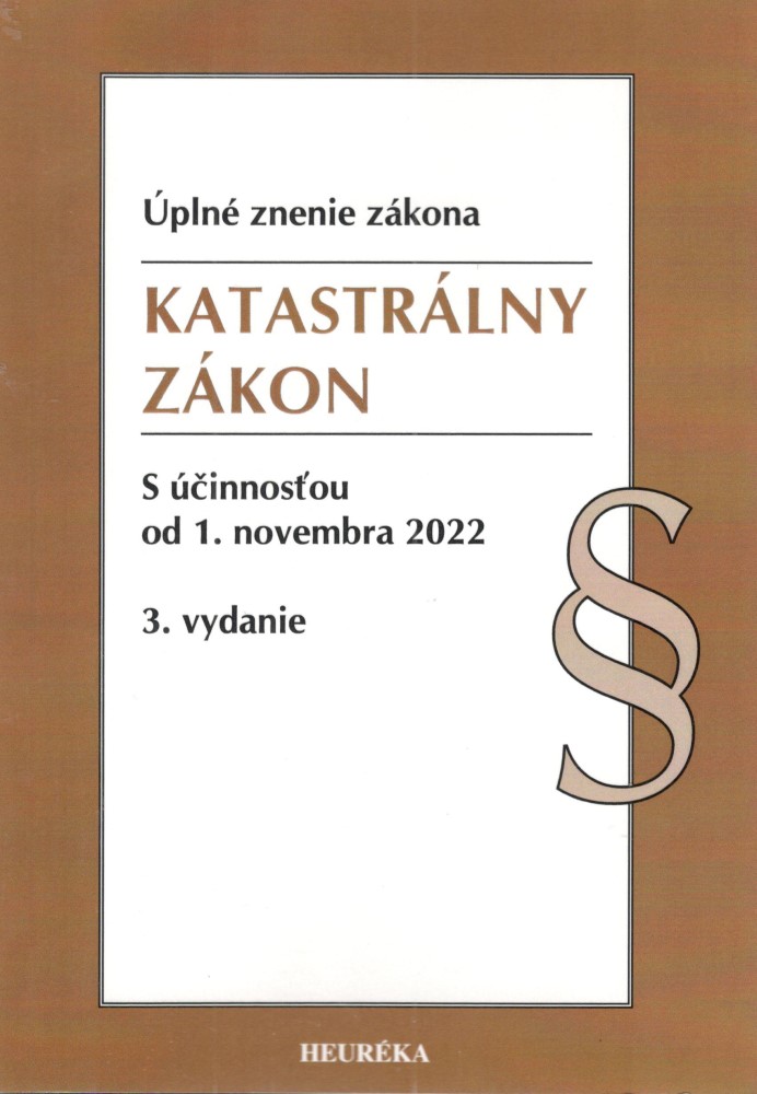 Katastrálny zákon. Úzz, 3. vyd., 11/2022