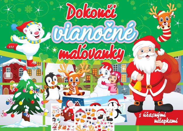 Dokonči vianočné maľovanky