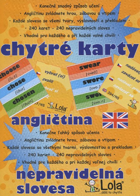 Chytré karty: Angličtina nepravidelná slovesa