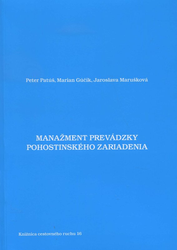 Manažment prevádzky pohostinského zariadenia