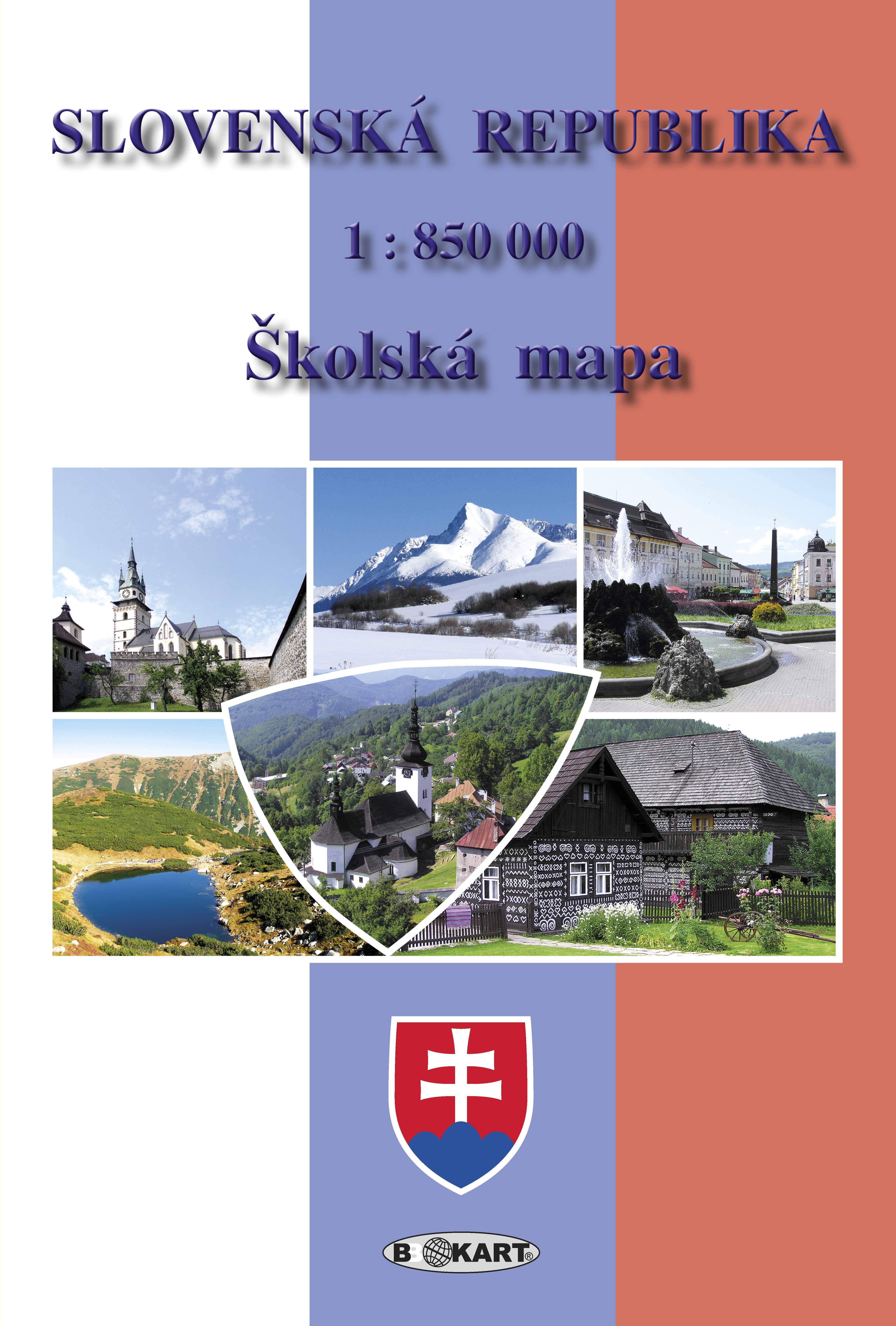 Slovenská republika - Školská mapa 1:850 000