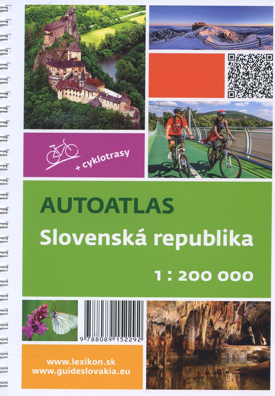 Autoatlas Slovenská republika 1:200 000 + cyklotrasy