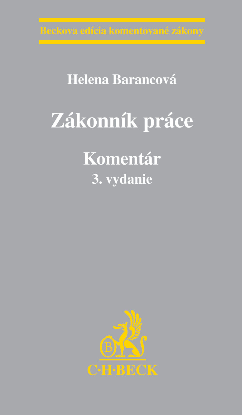 Zákonník práce. Komentár - 3. vydanie