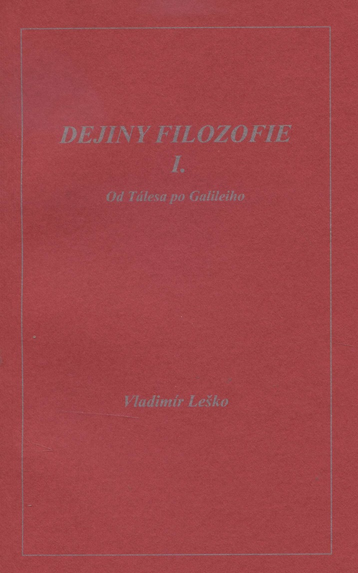 Dejiny filozofie I.